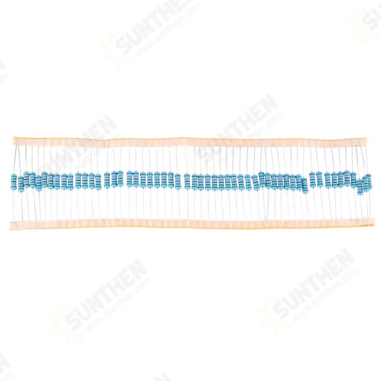 50pcs 1W Metal Film Resistor 1% 510K ohm