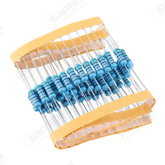 50pcs 1W Metal Film Resistor 1% 510K ohm