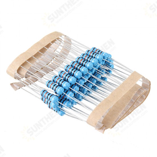 50pcs 1W Metal Film Resistor 1% 910K ohm