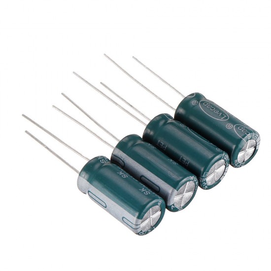 50pcs 6.3V 2200UF 10x20MM High Frequency Low ESR Radial Electrolytic Capacitor