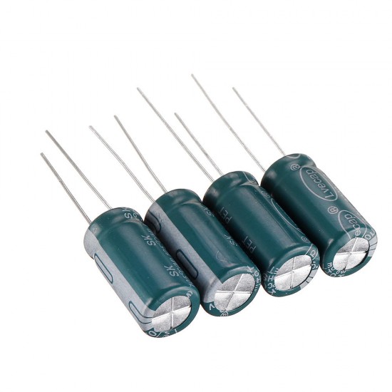 50pcs 6.3V 2200UF 10x20MM High Frequency Low ESR Radial Electrolytic Capacitor