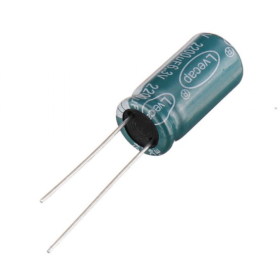 50pcs 6.3V 2200UF 10x20MM High Frequency Low ESR Radial Electrolytic Capacitor