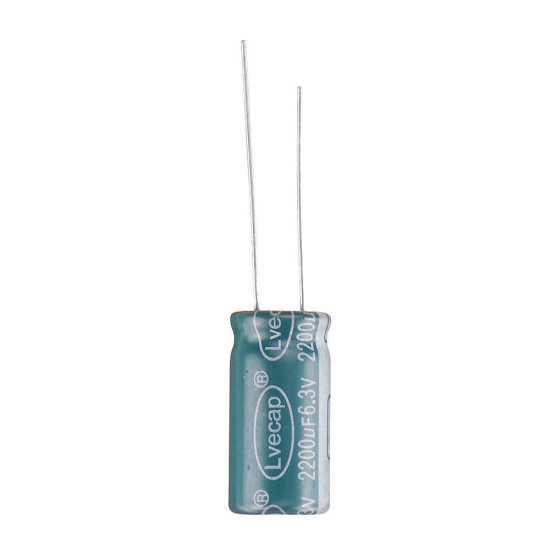 50pcs 6.3V 2200UF 10x20MM High Frequency Low ESR Radial Electrolytic Capacitor