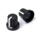 50pcs 6mm Shaft Hole Dia Plastic Threaded knurled Potentiometer Button Cap