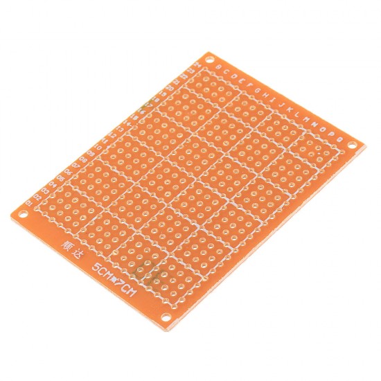 50pcs Universal PCB Board 5x7cm 2.54mm Hole Pitch DIY Prototype Paper Printed Circuit Board Panel Single Sided Board