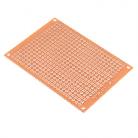 50pcs Universal PCB Board 5x7cm 2.54mm Hole Pitch DIY Prototype Paper Printed Circuit Board Panel Single Sided Board