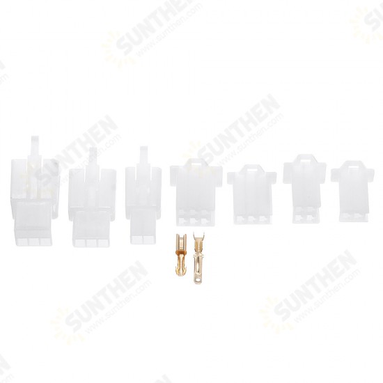 580pcs 50 Sets of Auto and Motorcycle 2.8mm 2 3 4 6 9 Pin Terminal Block Connector