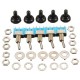 5Pcs 125V 6A ON/ON 3 Pin SPDT Toggle Switch With Waterproof Cover Cap