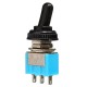 5Pcs 125V 6A ON/ON 3 Pin SPDT Toggle Switch With Waterproof Cover Cap