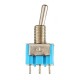 5Pcs 125V 6A ON/ON 3 Pin SPDT Toggle Switch With Waterproof Cover Cap