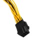 5Pcs PCI-E 6-pin To 2x 6+2-pin Power Splitter Cable PCIE PCI Express