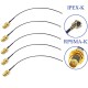 5Pcs SMA Connector Cable Female to uFL/u.FL/IPX/IPEX UFL to SMA Female RG1.13 Antenna RF1.13 Cable Assembly RP-SMA-K