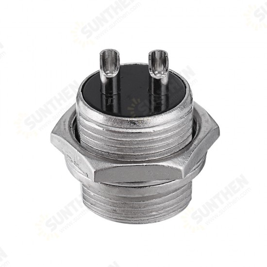 5pcs GX16-2 Pin Male And Female Diameter 16mm Wire Panel Connector GX16 Circular Aviation Connector Socket Plug