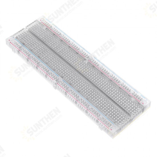 5pcs MB-102 MB102 Transparent Breadboard 830 Point Solderless PCB Bread Board Test Develop DIY