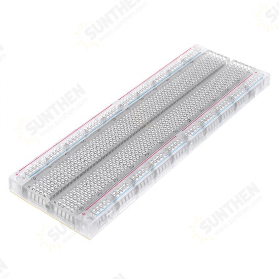 5pcs MB-102 MB102 Transparent Breadboard 830 Point Solderless PCB Bread Board Test Develop DIY