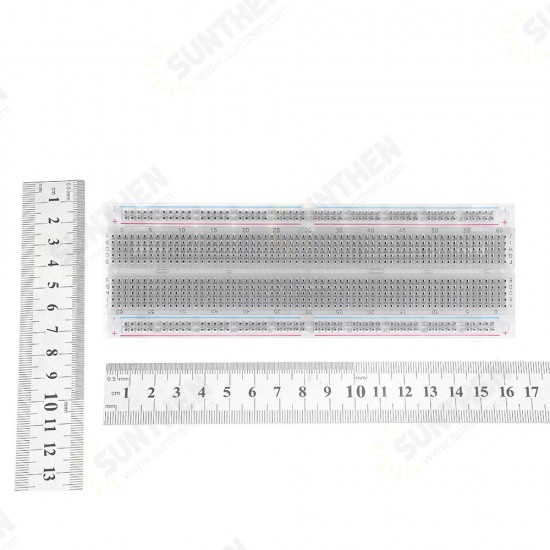 5pcs MB-102 MB102 Transparent Breadboard 830 Point Solderless PCB Bread Board Test Develop DIY