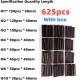 625pcs Black Boxed Heat Shrinktubing 2:1 Electronic DIY Kit Insulated Polyolefin Sheathed Shrink Tubing Cables And Cables Tube