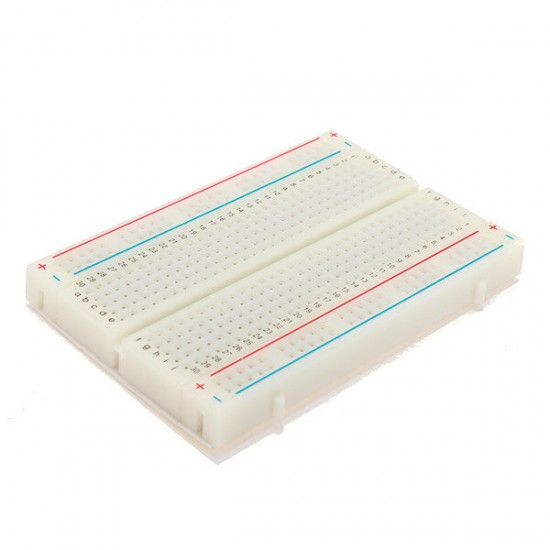 8.5 x 5.5cm 400 Tie Points 400 Holes Solderless Breadboard Bread Board