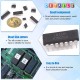 85pcs 10 Types Integrated Circuit Chip IC Chips Assortment Kit OPAMP Single Precision Timer PWM Including LM324 LM358 LM386 LM393 UA741 NE5532 NE555 PC817 ULN2003 ULN2803
