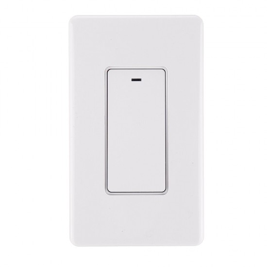 AC100-120V White 120 Keys Mechanical Wifi Smart Switch Smart Speaker Voice Control Support Alexa