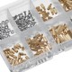 260Pcs M2 PCB Threaded Brass Male Female Standoff Spacer Board Hex Screws Nut Assortment Box Kit Set with Plastic Box Hollow