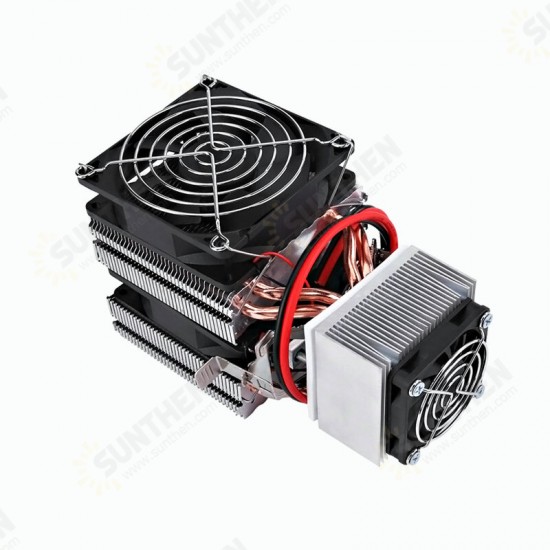 DIY Electronic Refrigerator Small Cooling Radiator 12V Refrigeration Piece Small Air Conditioner Semiconductor Refrigerator Kit