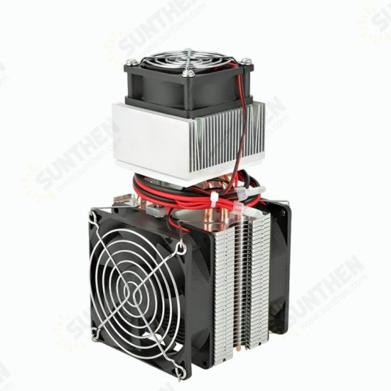 DIY Electronic Refrigerator Small Cooling Radiator 12V Refrigeration Piece Small Air Conditioner Semiconductor Refrigerator Kit