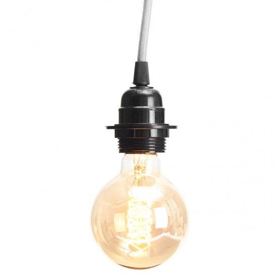E27/E26 Edison Retro Lamp Cap American Standard Three Plug Switch Lamp Cap 110v-220v 4.5m