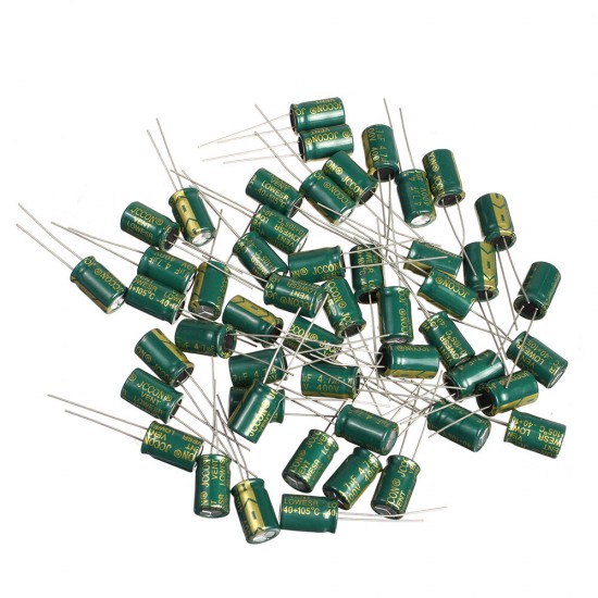 50PCS 400V 4.7uf High Frequency Low Resistance Power Charger Aluminum Electrolytic Capacitor 8x12mm with Box 400V 4.7MF