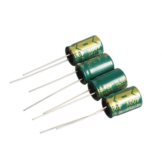 50PCS 400V 4.7uf High Frequency Low Resistance Power Charger Aluminum Electrolytic Capacitor 8x12mm with Box 400V 4.7MF