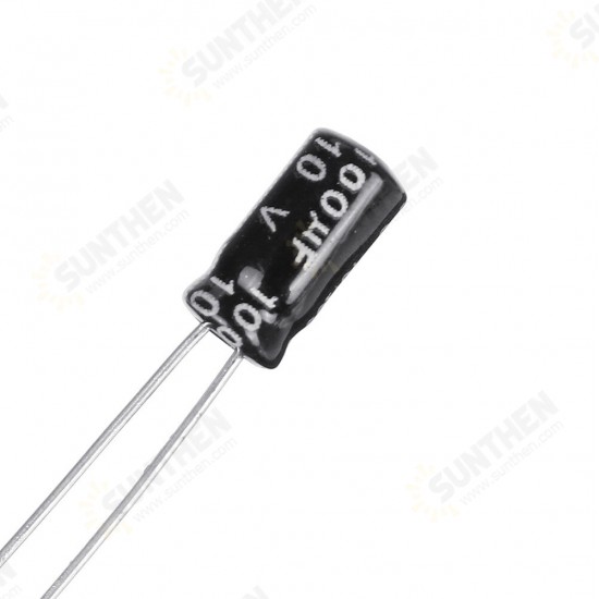 100PCS 10V 100uf High Frequency Aluminum Electrolytic Capacitor with Box 10V 100MF