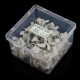 50/100Pcs 3.5-25mm Network Cable Nails Steel Nails Network Cable Trough Line Clips Sub-clamps with Plastic Box