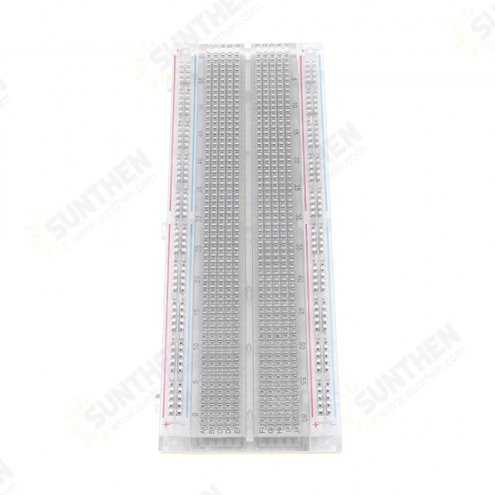 MB-102 MB102 Transparent Breadboard 830 Point Solderless PCB Bread Board Test Develop DIY