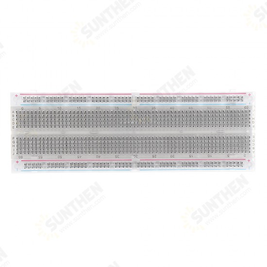 MB-102 MB102 Transparent Breadboard 830 Point Solderless PCB Bread Board Test Develop DIY