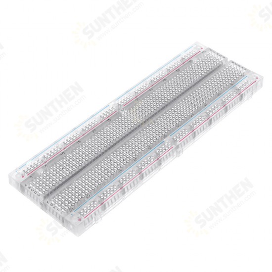 MB-102 MB102 Transparent Breadboard 830 Point Solderless PCB Bread Board Test Develop DIY