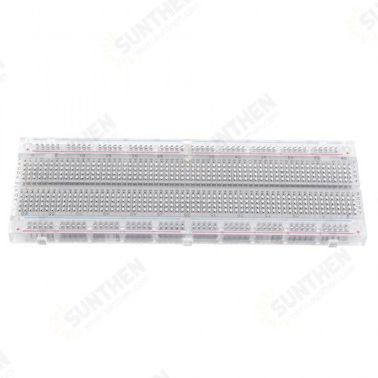 MB-102 MB102 Transparent Breadboard 830 Point Solderless PCB Bread Board Test Develop DIY