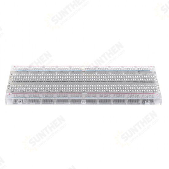 MB-102 MB102 Transparent Breadboard 830 Point Solderless PCB Bread Board Test Develop DIY