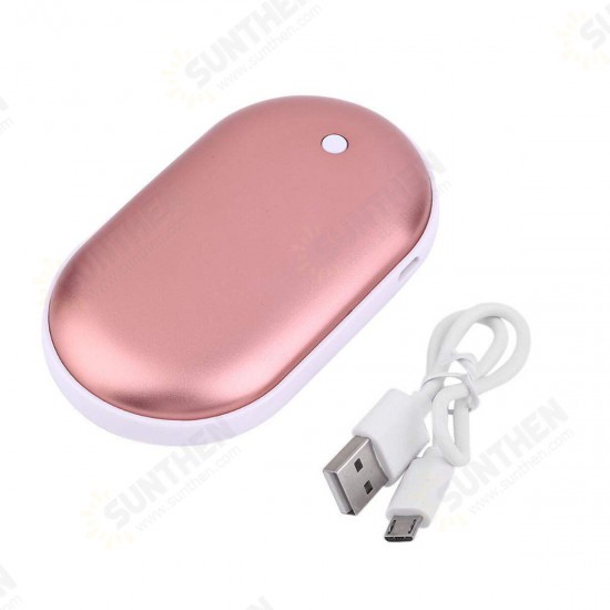 Pocket Hand Warmer Heater USB Charger Electric Rechargeable 5000mAh Power Bank