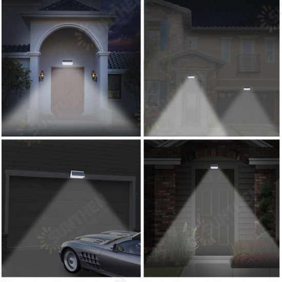 6W 48 LED Solar Powered 4 Modes 1000LM Motion Sensor Wall Street Light Waterproof IP65 Outdoor Yard