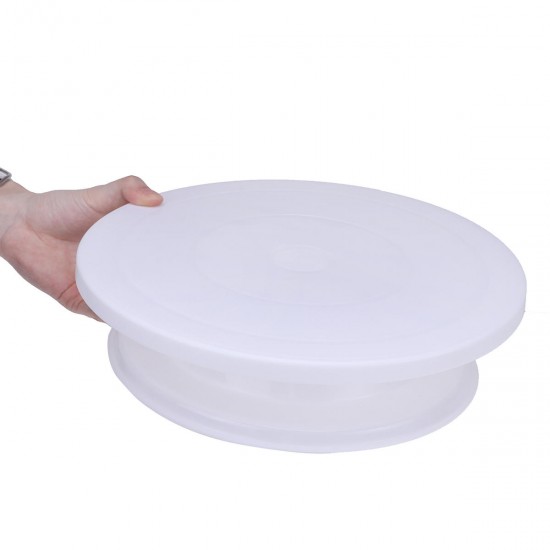 28cm Rotating Cake Icing Decorating Revolving Display Stand Turntable Smoother