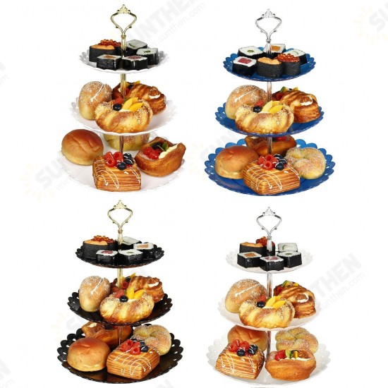 European-style 3 Tier Cake Tray Dessert Stand Dessert Tray Wedding Birthday Party Cake Stand