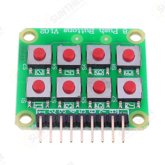 Micro Switch 2x4 Matrix Keyboard 8 Bit Keyboard External Keyboard Expansion Board Module for Arduino - products that work with official Arduino boards