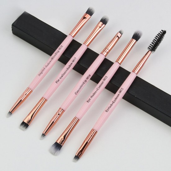 5pcs Makeup Brushes Set Eye Shadow Blending Eyeliner Eyelash Eyebrow Lip Make up Brushes Professional Cosmetic Brushes Set