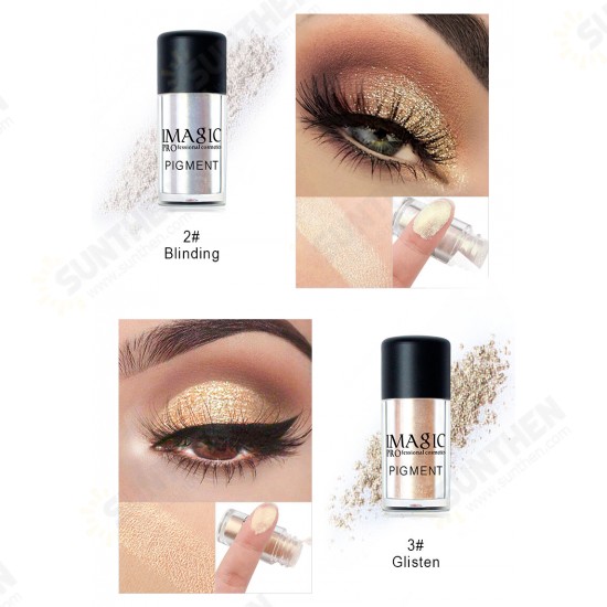 Glitter Eyeshadow Metallic Loose Powder Waterproof Shimmer Long-lasting Eyeshadow