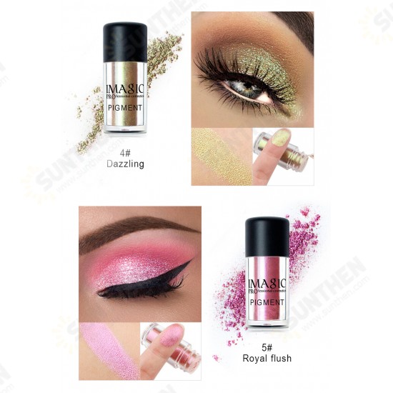 Glitter Eyeshadow Metallic Loose Powder Waterproof Shimmer Long-lasting Eyeshadow