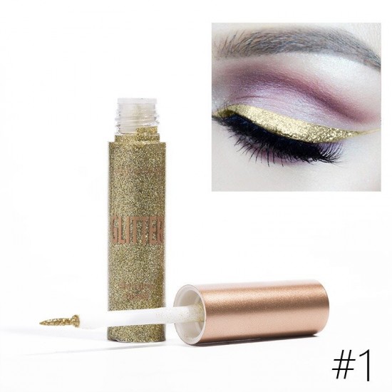 Plastic Eye shadow Liquid Sequins Flashing Eyeliner Pearlescent Liquid Eyeliner