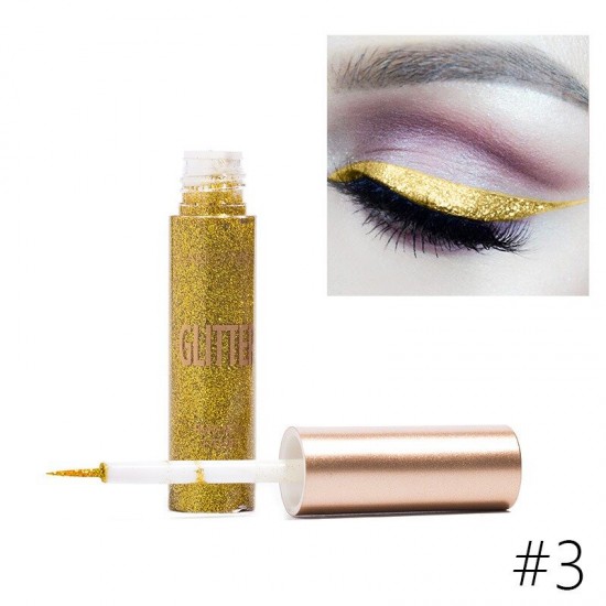 Plastic Eye shadow Liquid Sequins Flashing Eyeliner Pearlescent Liquid Eyeliner