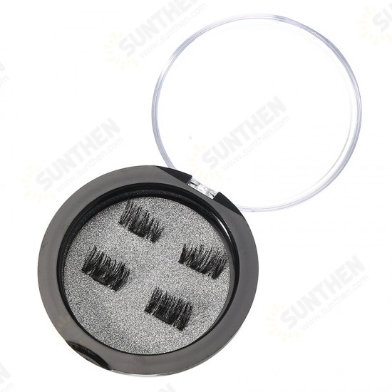 Magnetic Eyelashes Reusable Ultra Thin Black Thicker 3D Magnet False Lash Makeup