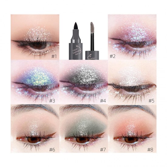 Music Flower Gem Shimmer Liquid Eyeliner Pearlescent Liquid Waterproof M6006