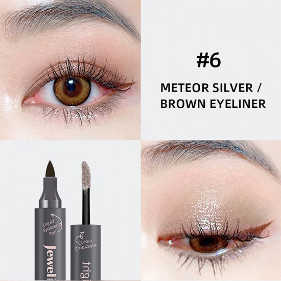 Music Flower Gem Shimmer Liquid Eyeliner Pearlescent Liquid Waterproof M6006
